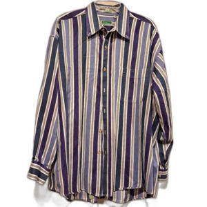 Vintage Friday Solution by Chas Reed. 100% cotton denim long sleeve shirt sz 17